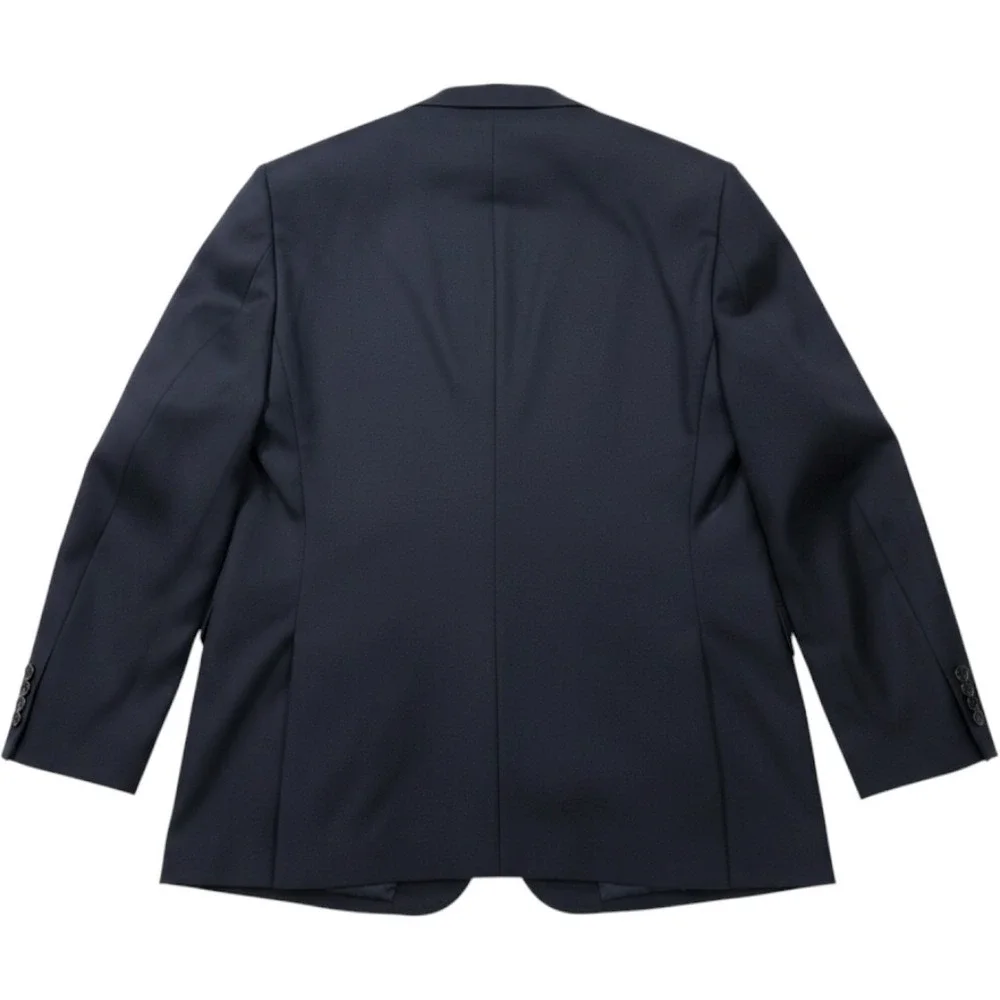 Mantoni Blazer Mens 42R Navy Blue Excellent Super 140s Virgin Wool 2 Button